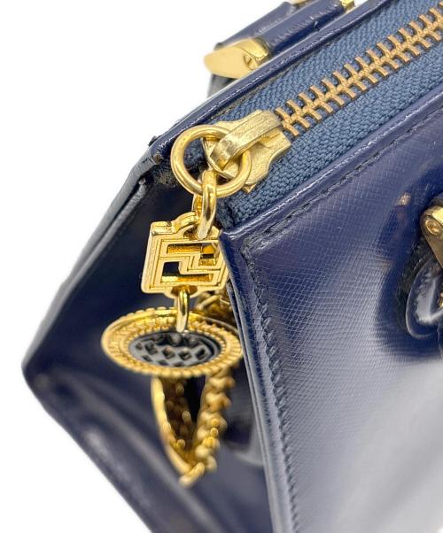 GIANNI VERSACE（ジャンニ・ヴェルサーチ）GIANNI VERSACE (ジャンニ・ヴェルサーチ) 2WAYショルダーバッグ ブルーの古着・服飾アイテム