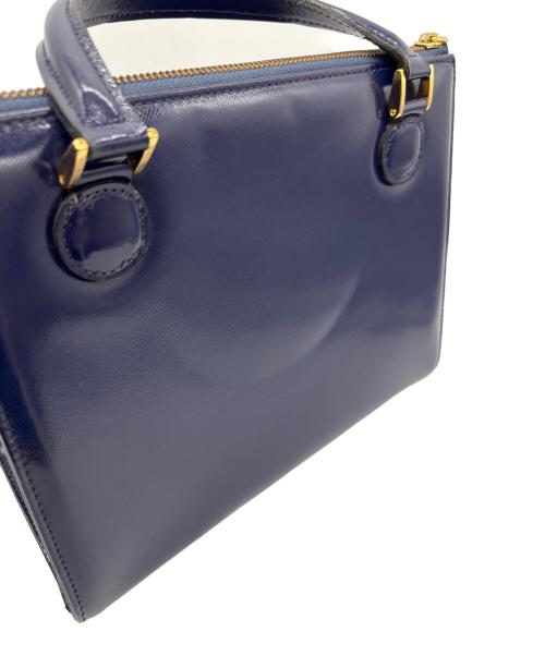 GIANNI VERSACE（ジャンニ・ヴェルサーチ）GIANNI VERSACE (ジャンニ・ヴェルサーチ) 2WAYショルダーバッグ ブルーの古着・服飾アイテム