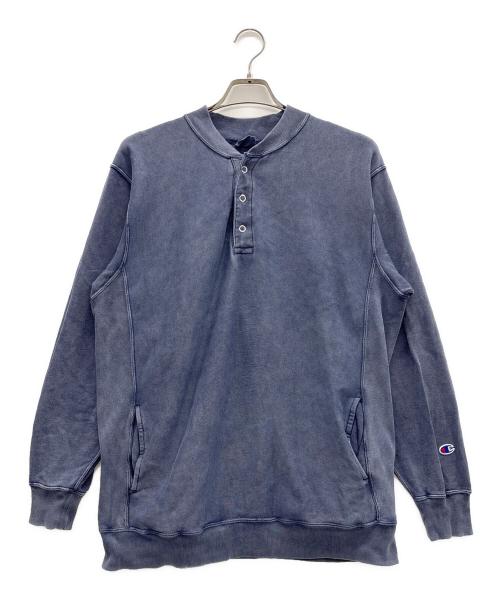Champion（チャンピオン）Champion (チャンピオン) ヘンリーネックスウェット ネイビー サイズ:Mの古着・服飾アイテム