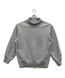 Champion（チャンピオン）の古着「ハイネックスウェット」｜ライトグレー