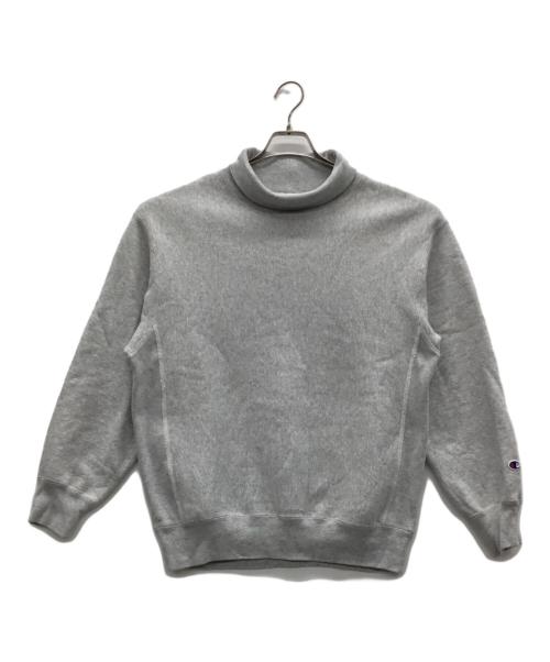 Champion（チャンピオン）Champion (チャンピオン) ハイネックスウェット ライトグレー サイズ:Mの古着・服飾アイテム