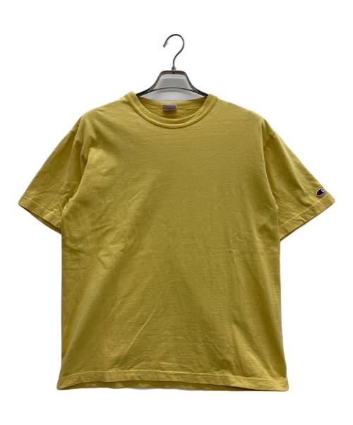 Champion（チャンピオン）Champion (チャンピオン) クルーネックTシャツ ペールイエロー サイズ:Lの古着・服飾アイテム