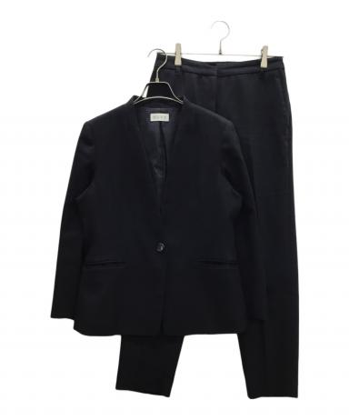 【新品未使用】PLST ネイビー ビジネススーツ 中古・古着通販】PLST (プラステ) セットアップスーツ ネイビー サイズ
