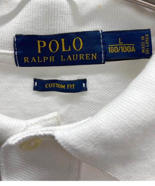 POLO RALPH LAUREN（ポロ・ラルフローレン）POLO RALPH LAUREN (ポロ・ラルフローレン) 刺繍ポロシャツ ホワイト サイズ:Lの古着・服飾アイテム