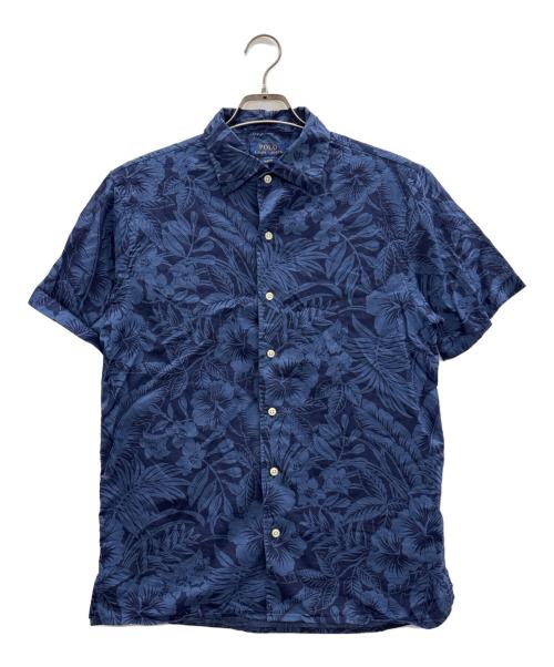 POLO RALPH LAUREN（ポロ・ラルフローレン）POLO RALPH LAUREN (ポロ・ラルフローレン) アロハシャツ ブルー サイズ:Mの古着・服飾アイテム