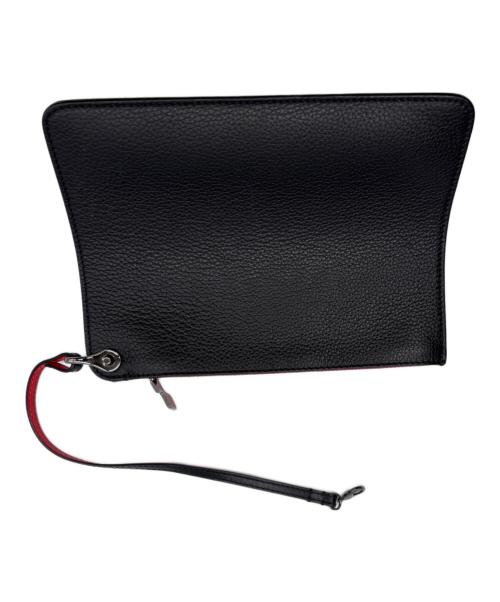 Christian Louboutin（クリスチャン・ルブタン）Christian Louboutin (クリスチャン・ルブタン) スタッズトートバッグ ブラック×レッドの古着・服飾アイテム