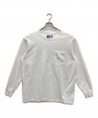 THE NORTH FACEザ ノース フェイス）の古着「8ozフィールドロングスリーブポケットTシャツ」｜ホワイト
