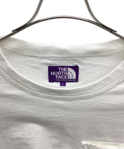 THE NORTH FACE（ザ ノース フェイス）THE NORTH FACE (ザ ノース フェイス) 8ozフィールドロングスリーブポケットTシャツ ホワイト サイズ:Lの古着・服飾アイテム