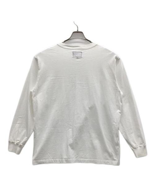 THE NORTH FACE（ザ ノース フェイス）THE NORTH FACE (ザ ノース フェイス) 8ozフィールドロングスリーブポケットTシャツ ホワイト サイズ:Lの古着・服飾アイテム