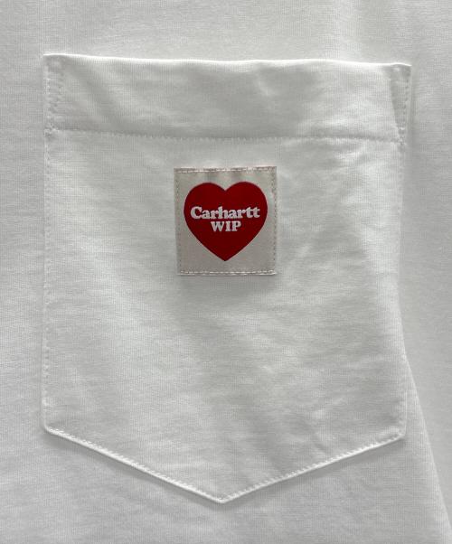 CarHartt（カーハート）CarHartt (カーハート) POCKET HEART Tシャツ ホワイト サイズ:L 未使用品の古着・服飾アイテム
