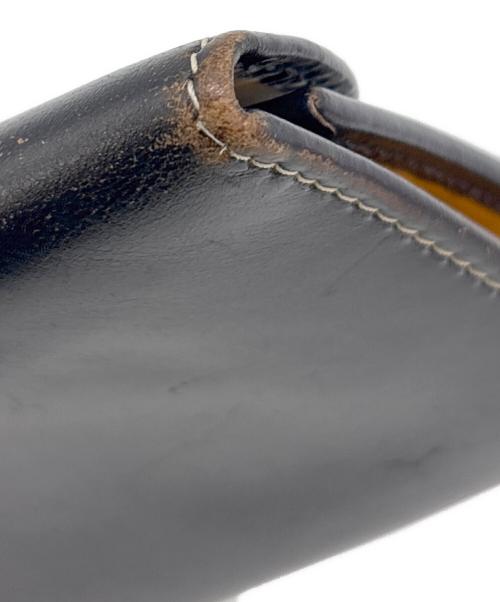 Whitehouse Cox（ホワイトハウスコックス）Whitehouse Cox (ホワイトハウスコックス) 3つ折り財布 ブラック×イエローの古着・服飾アイテム