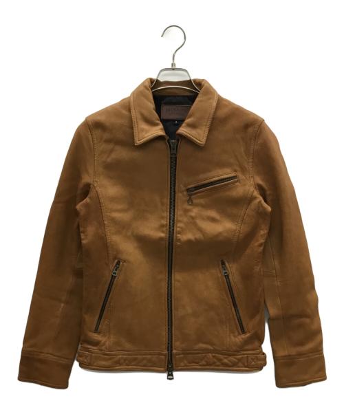JACKROSE（ジャックローズ）JACKROSE (ジャックローズ) シングルライダースジャケット ブラウン サイズ:3の古着・服飾アイテム