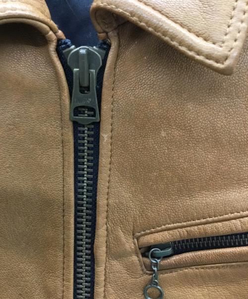 JACKROSE（ジャックローズ）JACKROSE (ジャックローズ) シングルライダースジャケット ブラウン サイズ:3の古着・服飾アイテム