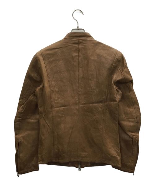 STUDIOUS（ステュディオス）STUDIOUS (ステュディオス) レザージャケット ブラウン サイズ:Mの古着・服飾アイテム