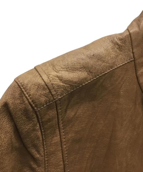 STUDIOUS（ステュディオス）STUDIOUS (ステュディオス) レザージャケット ブラウン サイズ:Mの古着・服飾アイテム