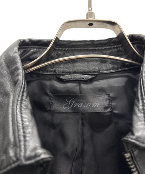 grasum（グラッサム）grasum (グラッサム) レザージャケット ブラック サイズ:Sの古着・服飾アイテム
