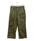 UCHIDA HOUSEIウチダ ホウセイ）の古着「ベイカーパンツ」｜グリーン
