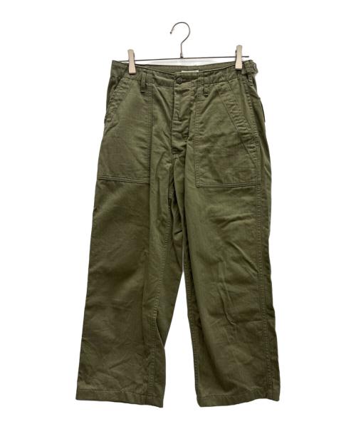 UCHIDA HOUSEI（ウチダ ホウセイ）UCHIDA HOUSEI (ウチダ ホウセイ) ベイカーパンツ グリーン サイズ:30の古着・服飾アイテム
