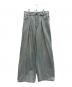 JEANASIS（ジーナシス）の古着「タックデニムワイドパンツ」｜ブルー