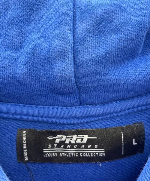 PRO STANOARO（プロスタンダード）PRO STANOARO (プロスタンダード) ロゴパーカー ブルー×オレンジ サイズ:Lの古着・服飾アイテム