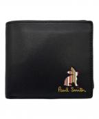 PAUL SMITHポールスミス）の古着「2つ折り財布」｜ブラック