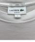 LACOSTE (ラコステ) シェニールワニロゴルーズフィットTシャツ ホワイト サイズ:L：4000円