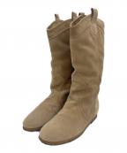 FABIO RUSCONIファビオルスコーニ）の古着「ロングブーツ」｜カーキ