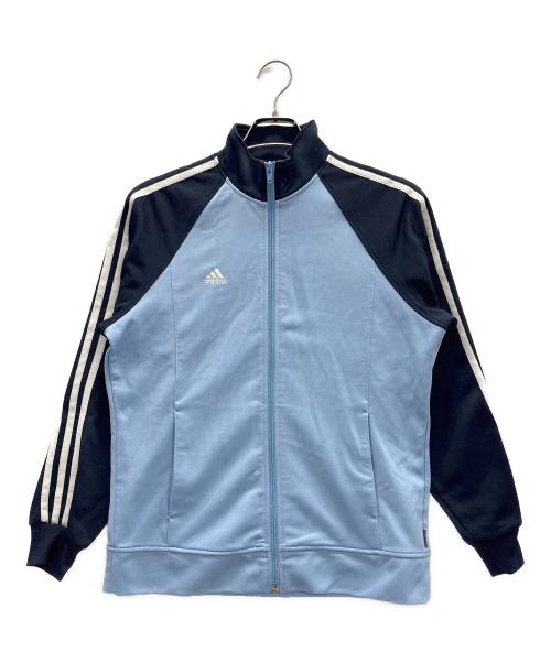 adidas（アディダス）adidas (アディダス) トラックジャケット スカイブルー×ネイビー サイズ:Lの古着・服飾アイテム