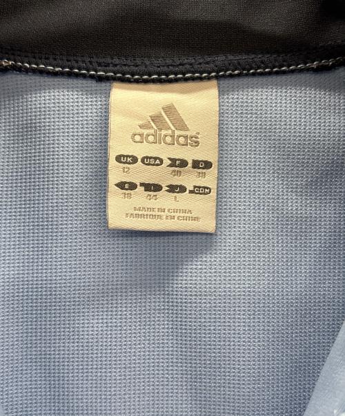 adidas（アディダス）adidas (アディダス) トラックジャケット スカイブルー×ネイビー サイズ:Lの古着・服飾アイテム