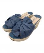 DAIANAダイアナ）の古着「サンダル」｜ブルー×ベージュ