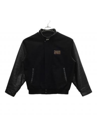 カナダ製！！【NORTH END ノースエンド】ウールレザースタジャン ビッグ 中古・古着通販】NORTH END (ノースエンド) スタジャン ブラック