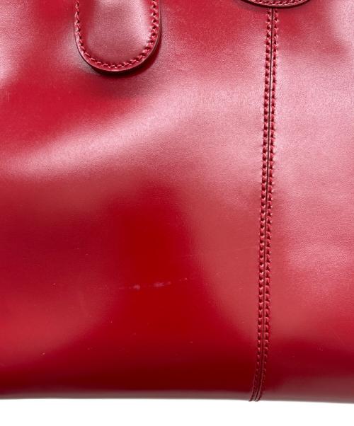 TOD'S（トッズ）TOD'S (トッズ) ハンドバッグ レッドの古着・服飾アイテム