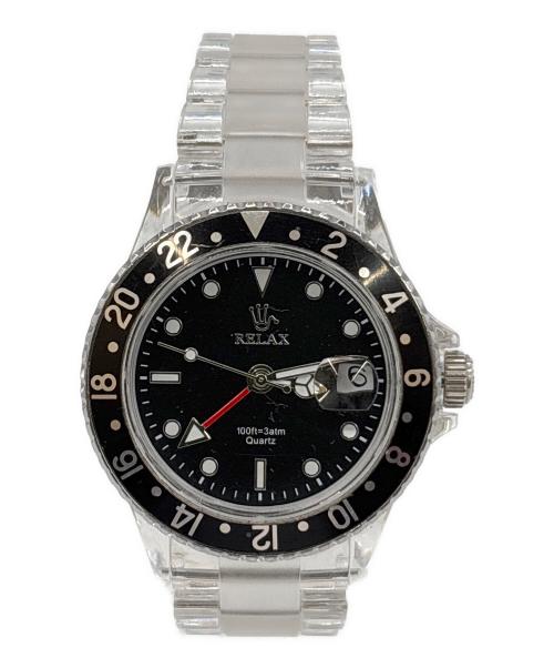 relax（リラックス）relax (リラックス) 腕時計 ブラックの古着・服飾アイテム