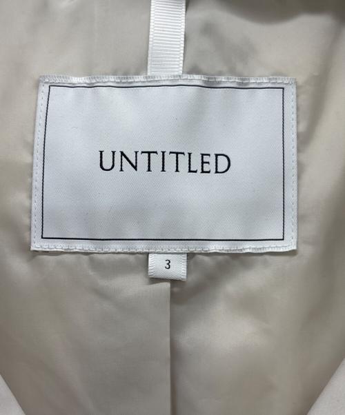 UNTITLED（アンタイトル）UNTITLED (アンタイトル) ダウンジャケット グレー サイズ:3の古着・服飾アイテム