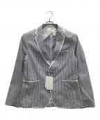 ZARA MANザラ マン）の古着「ジャケット」｜ブルー×ホワイト