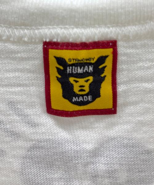 HUMAN MADE（ヒューマンメイド）HUMAN MADE (ヒューマンメイド) KAWS (カウズ) グラフィック Tシャツ ホワイト×グリーン サイズ:Sの古着・服飾アイテム