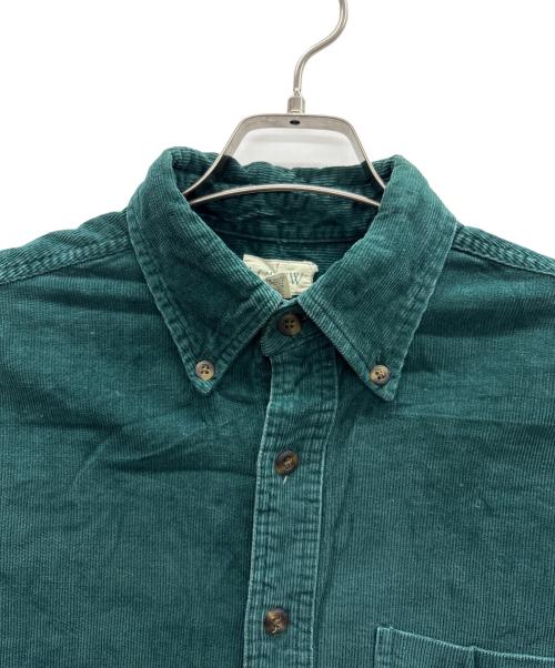 J.CREW（ジェイクルー）J.CREW (ジェイクルー) 巨人タグ 90'ｓコーデュロイシャツ グリーン サイズ:表記無しの古着・服飾アイテム