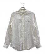 POLO RALPH LAURENポロ・ラルフローレン）の古着「リネンシャツ」｜ホワイト