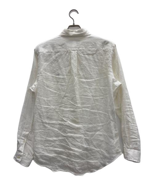 POLO RALPH LAUREN（ポロ・ラルフローレン）POLO RALPH LAUREN (ポロ・ラルフローレン) リネンシャツ ホワイト サイズ:Mの古着・服飾アイテム