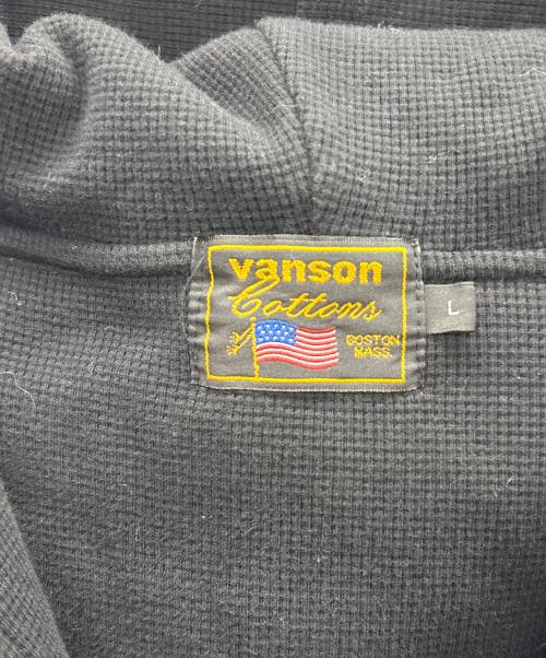 VANSON（バンソン）VANSON (バンソン) ジップパーカー ブラック サイズ:Lの古着・服飾アイテム