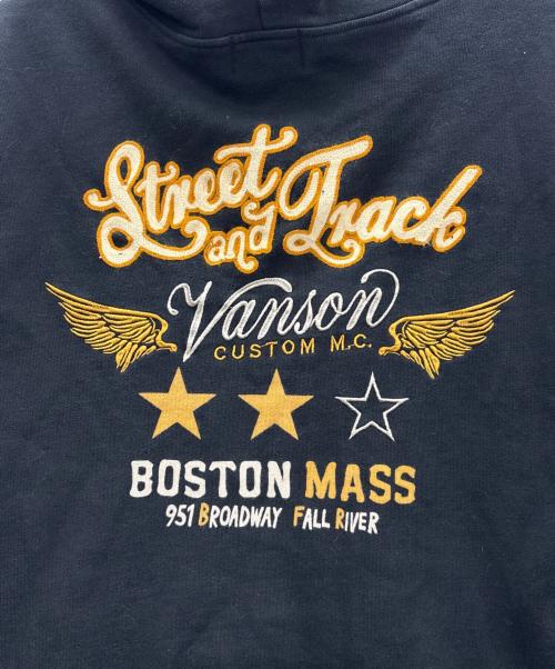 VANSON（バンソン）VANSON (バンソン) ジップパーカー ブラック サイズ:Lの古着・服飾アイテム