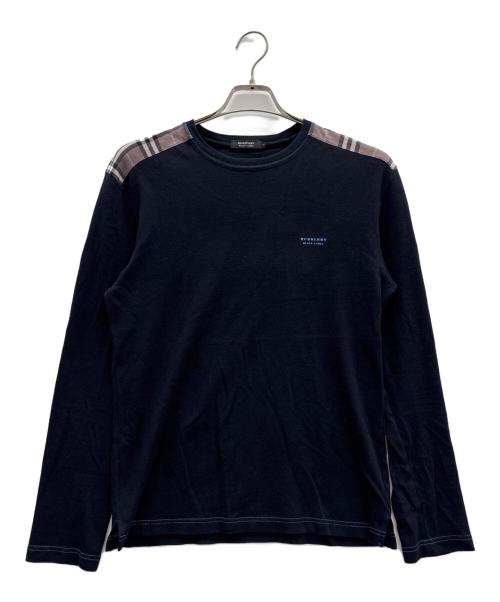 BURBERRY BLACK LABEL（バーバリーブラックレーベル）BURBERRY BLACK LABEL (バーバリーブラックレーベル) 長袖カットソー ブラック サイズ:3の古着・服飾アイテム
