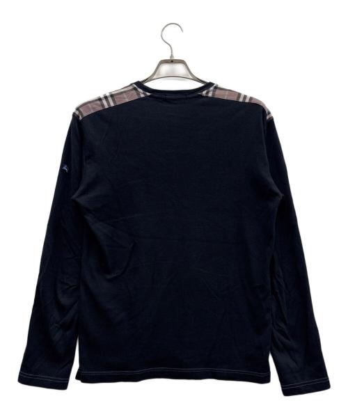 BURBERRY BLACK LABEL（バーバリーブラックレーベル）BURBERRY BLACK LABEL (バーバリーブラックレーベル) 長袖カットソー ブラック サイズ:3の古着・服飾アイテム