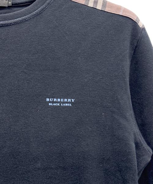 BURBERRY BLACK LABEL（バーバリーブラックレーベル）BURBERRY BLACK LABEL (バーバリーブラックレーベル) 長袖カットソー ブラック サイズ:3の古着・服飾アイテム