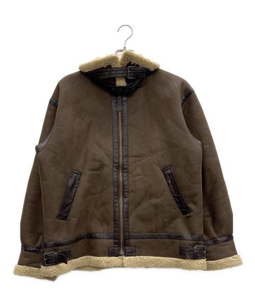 ALPHA INDUSTRIES（アルファインダストリーズ）ALPHA INDUSTRIES (アルファインダストリーズ) B-3 フライトジャケット ブラウン サイズ:Lの古着・服飾アイテム