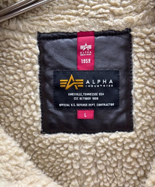 ALPHA INDUSTRIES（アルファインダストリーズ）ALPHA INDUSTRIES (アルファインダストリーズ) B-3 フライトジャケット ブラウン サイズ:Lの古着・服飾アイテム