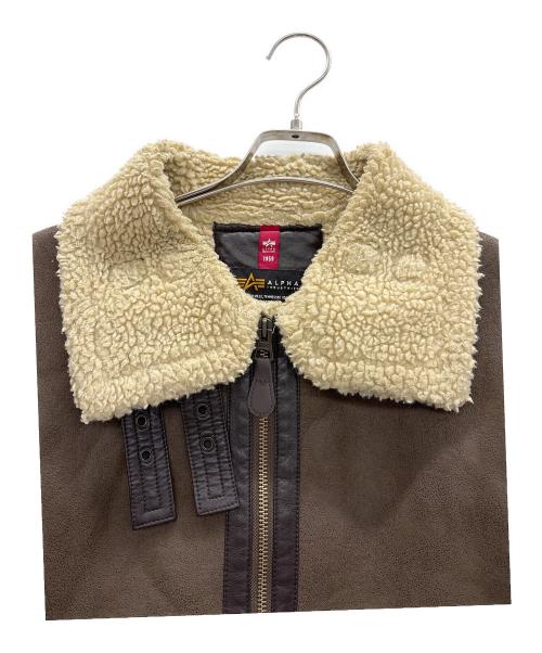 ALPHA INDUSTRIES（アルファインダストリーズ）ALPHA INDUSTRIES (アルファインダストリーズ) B-3 フライトジャケット ブラウン サイズ:Lの古着・服飾アイテム