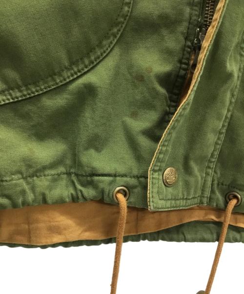 Timberland（ティンバーランド）Timberland (ティンバーランド) ミリタリーライク ハーフコート グリーン サイズ:Lの古着・服飾アイテム