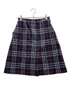 Burberry'sバーバリーズ）の古着「キュロットスカート」｜ネイビー×レッド