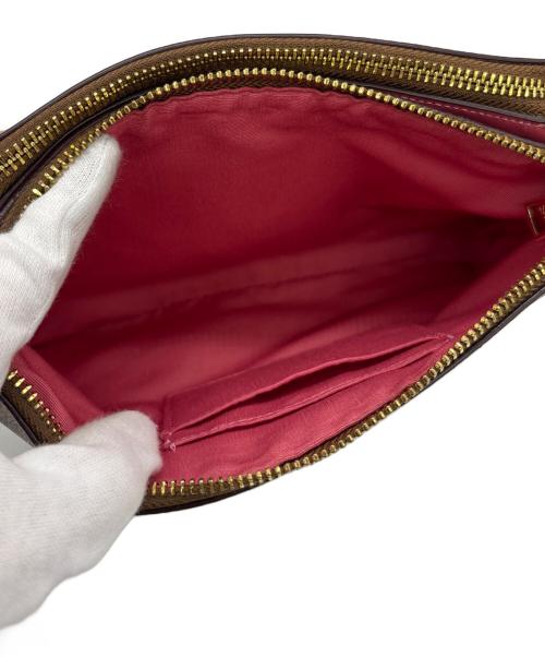 COACH（コーチ）COACH (コーチ) ショルダーバッグ ブラウン×ピンクの古着・服飾アイテム